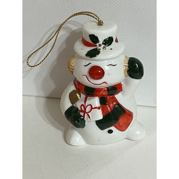 Vintage Tree Ornaments Christmas Around The World Snowmen Set of 3 Holiday Decor - Picture 2 of 9